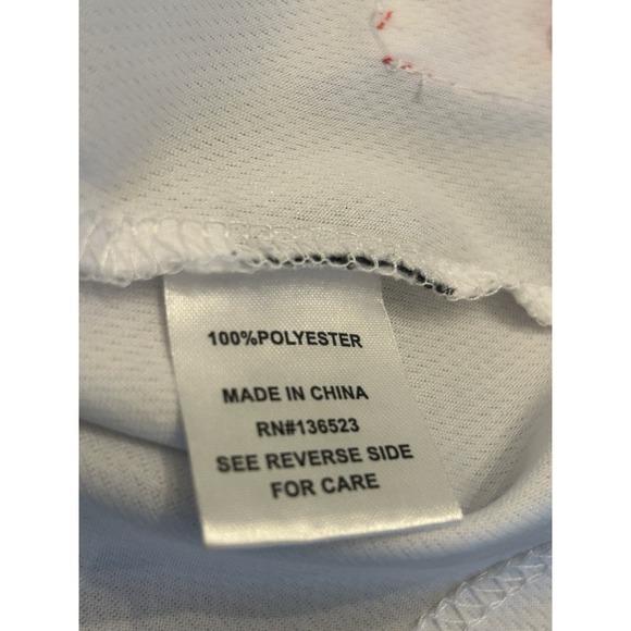 Brooklyn Cloth USA Size‎ Small S White Basketball Jersey Tank Top Red/White/Blue - Picture 6 of 6